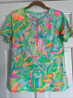 Lilly Pulitzer Kalani Sun Guard  Rashguard UPF 50+